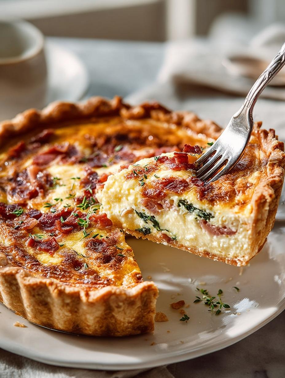 Cheese Bacon Breakfast Quiche: 5 Delicious Variations - Cheese Bacon Breakfast Quiche - additional detail