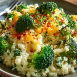 Cheesy Broccoli Cauliflower Rice