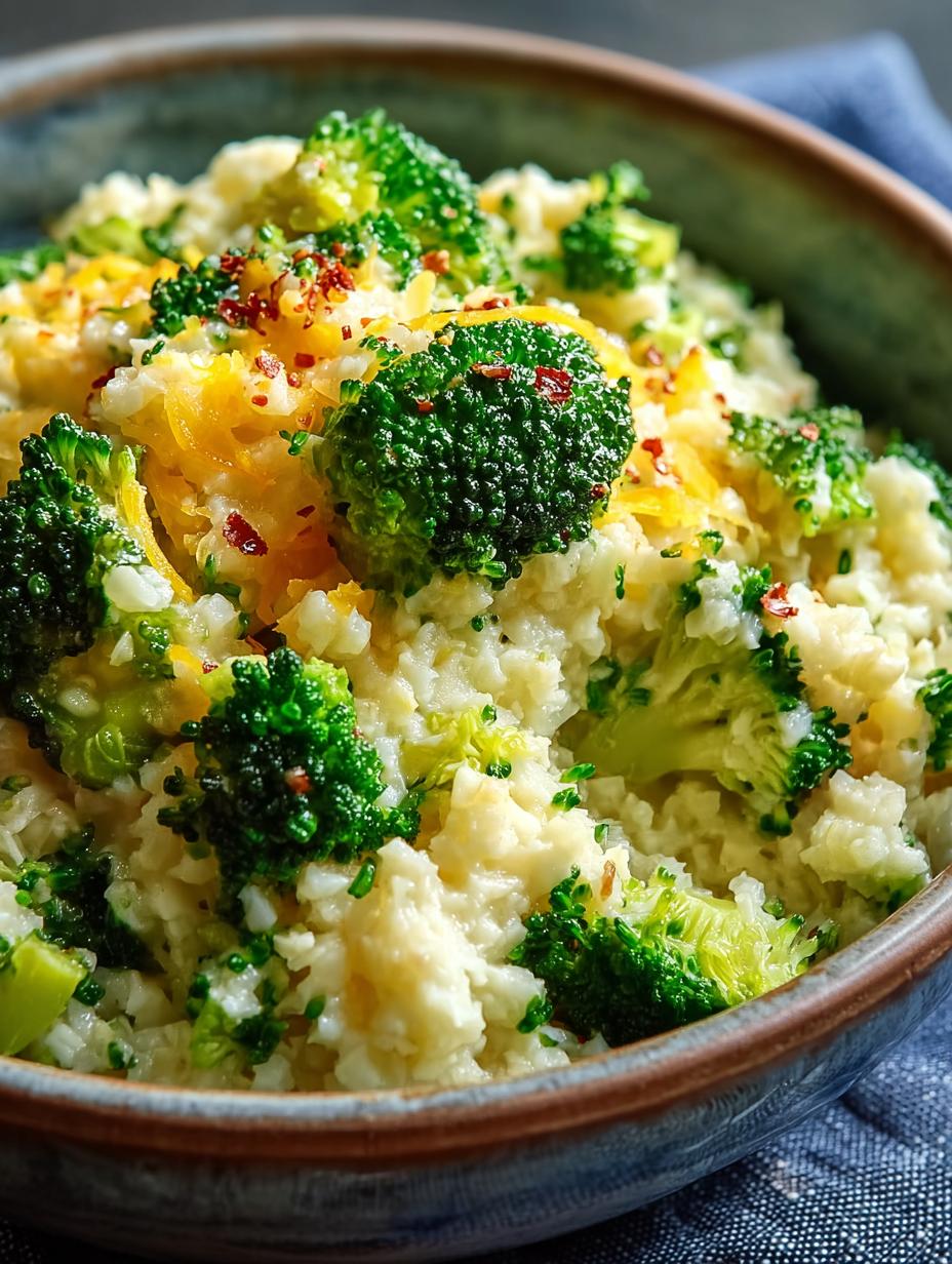 Cheesy Broccoli Cauliflower Rice: 5 Comforting Recipes - Cheesy Broccoli Cauliflower Rice - additional detail