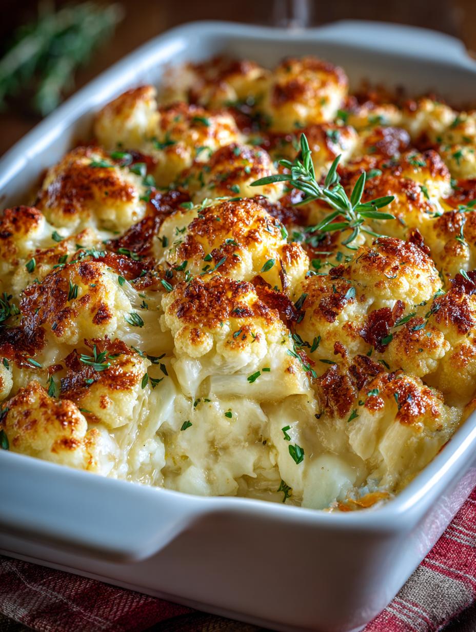 Cheesy Cauliflower Bake with Bacon: A Comforting Delight - Cheesy Cauliflower Bake with - main visual representation