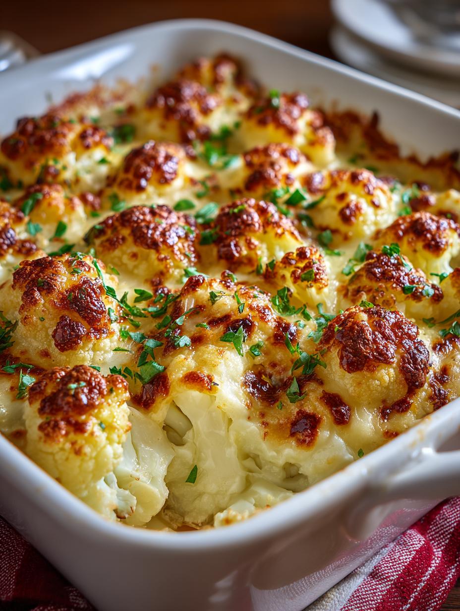 Cheesy Cauliflower Bake with Bacon: A Comforting Delight - Cheesy Cauliflower Bake with - additional detail