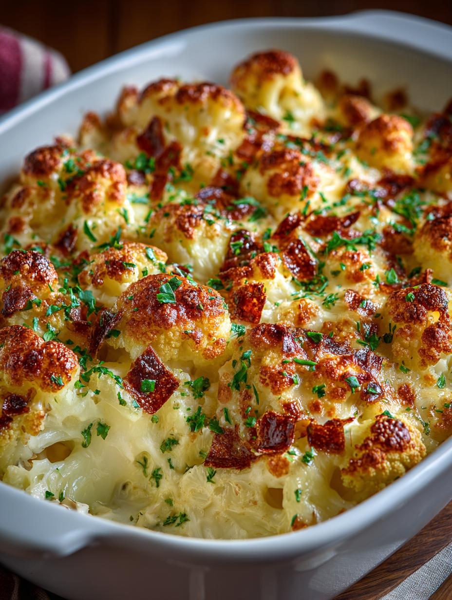 Cheesy Cauliflower Bake with