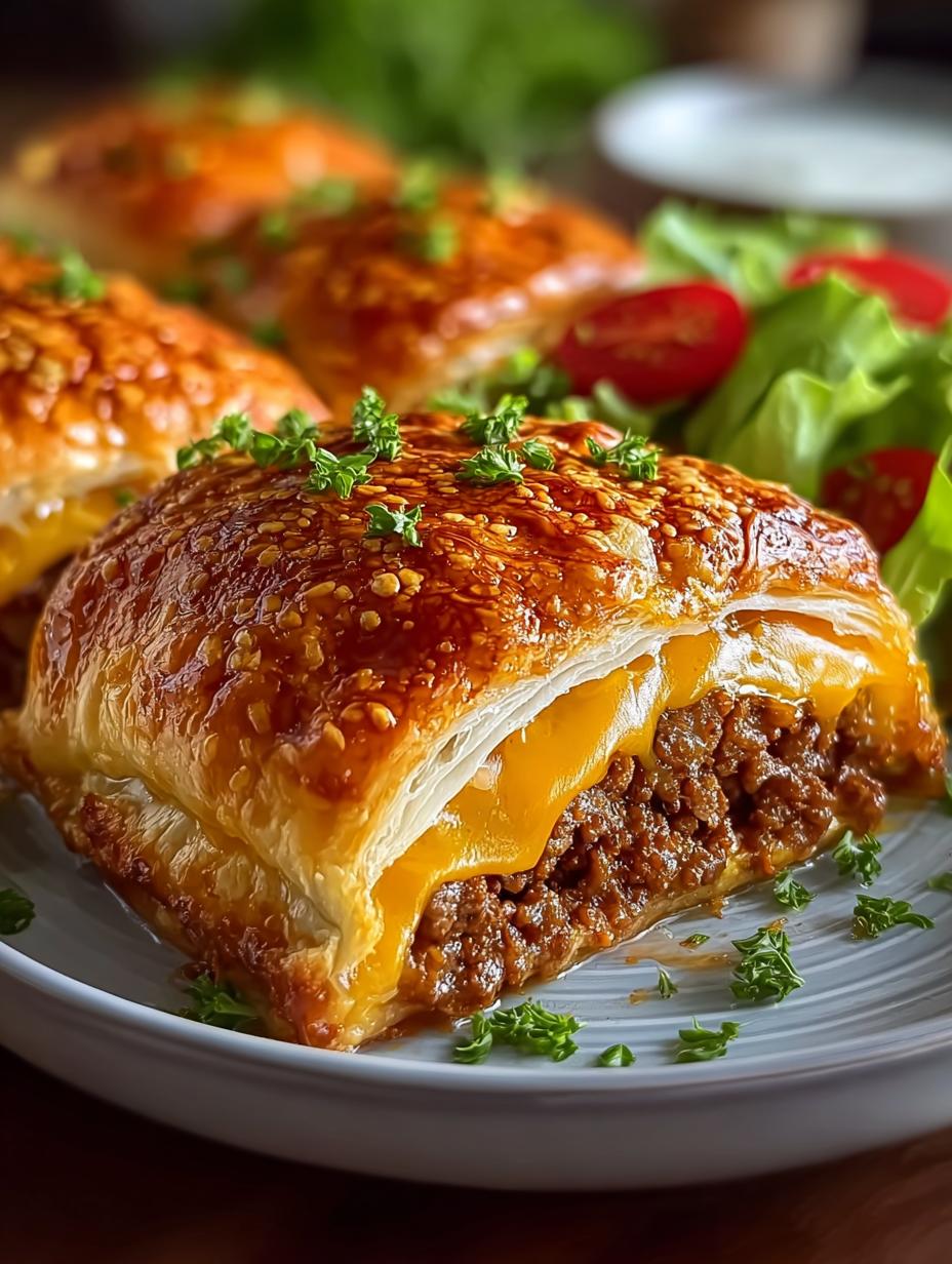 Cheesy Crescent Roll Cheeseburger: 16 Delicious Bites - Cheesy Crescent Roll Cheeseburger - main visual representation
