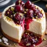 Cherry Cheesecake with Pistachio