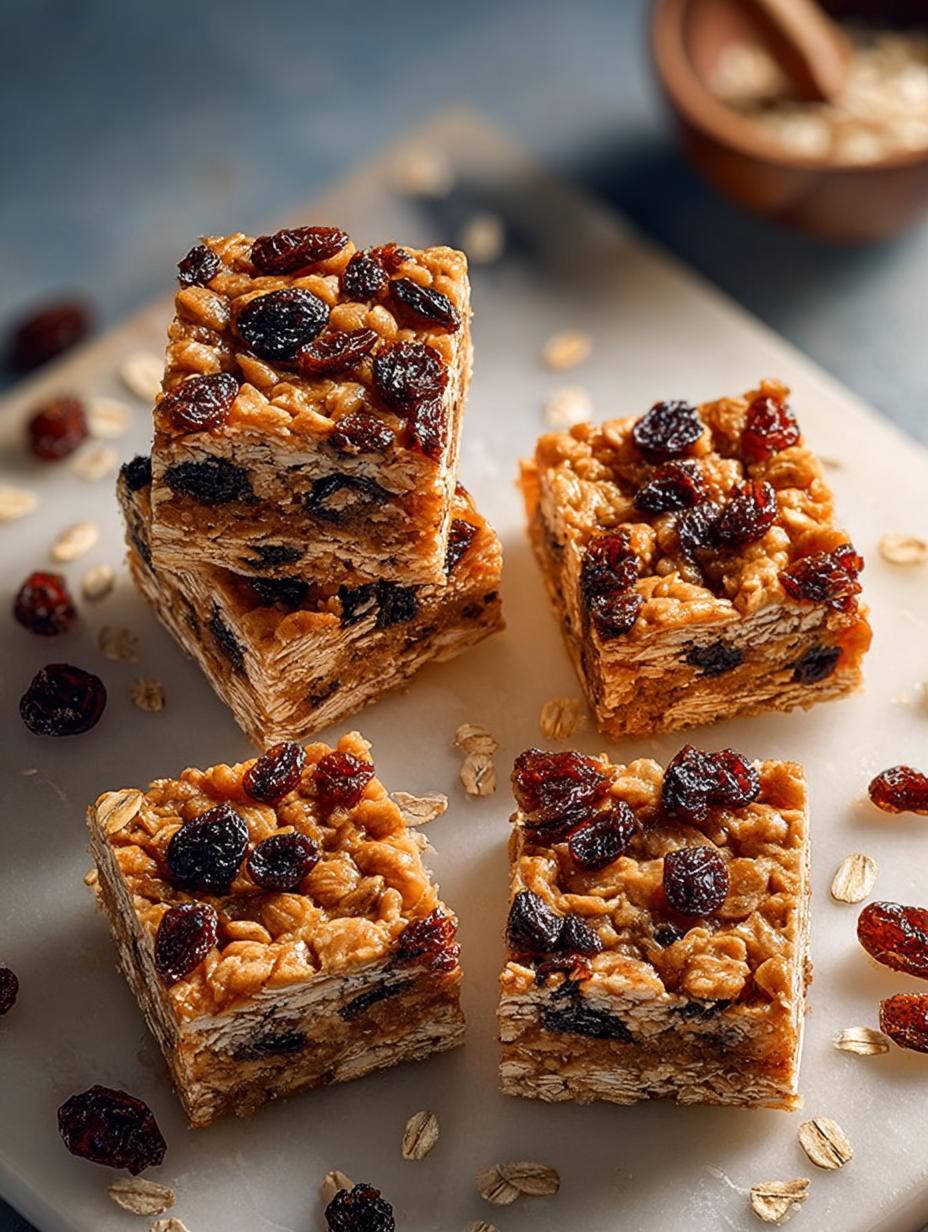 Delicious Chewy Oatmeal Raisin Bars That Everyone Loves - Chewy Oatmeal Raisin Bars - additional detail