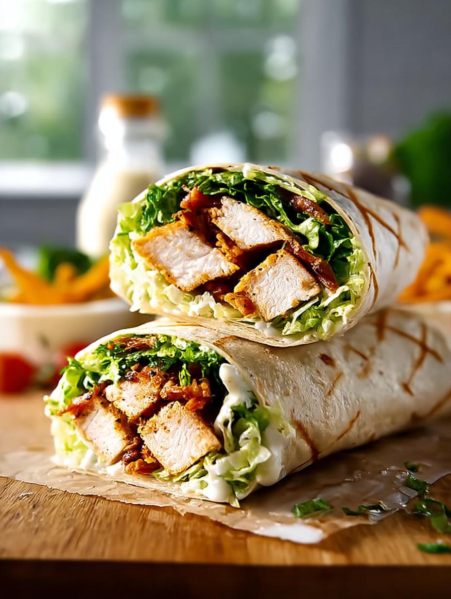 Delicious Chicken Caesar Wrap for Quick Meals - Chicken Caesar Wrap - main visual representation