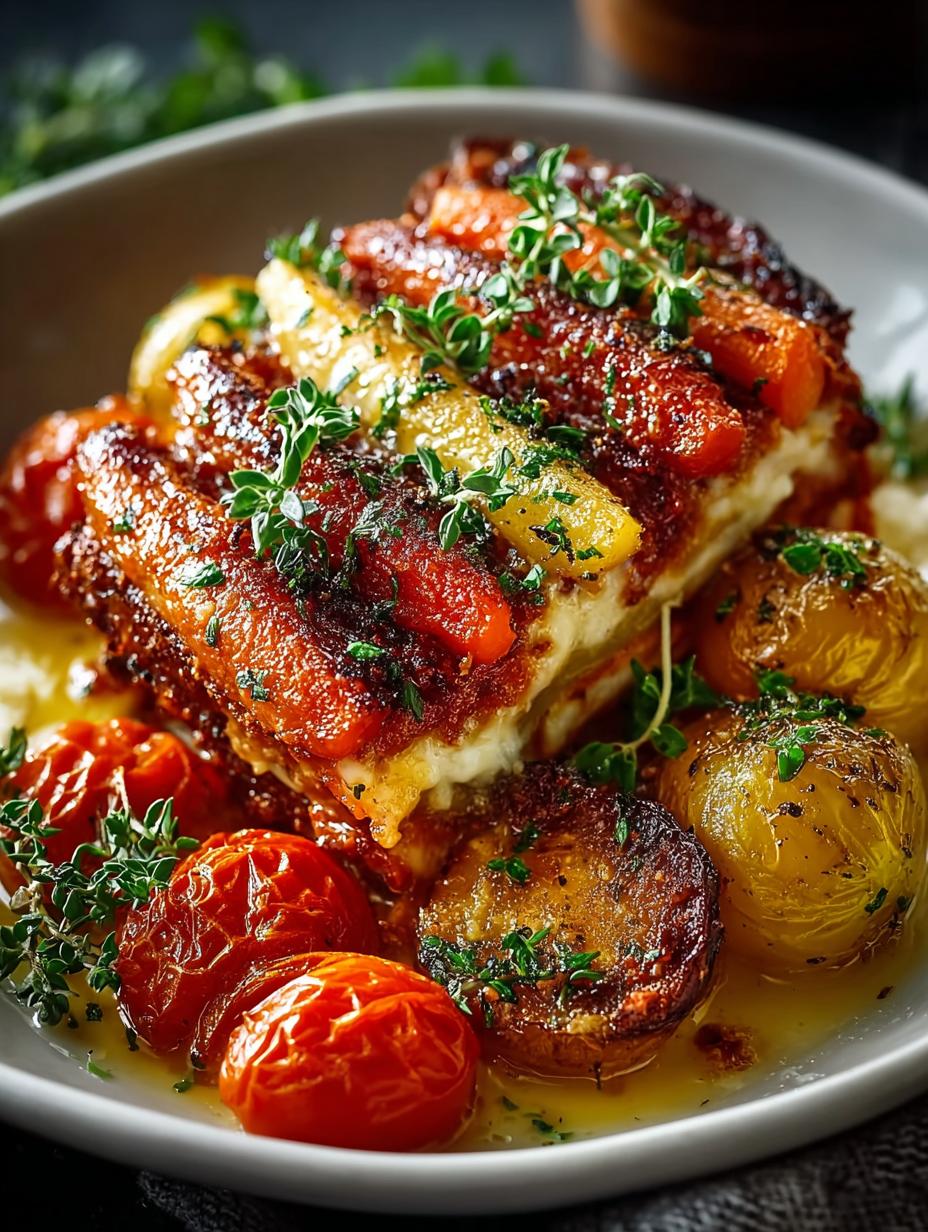 Delicious Chicken Parmesan Casserole Comforting served with garlic bread