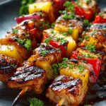 Chicken Pineapple Bbq Skewers