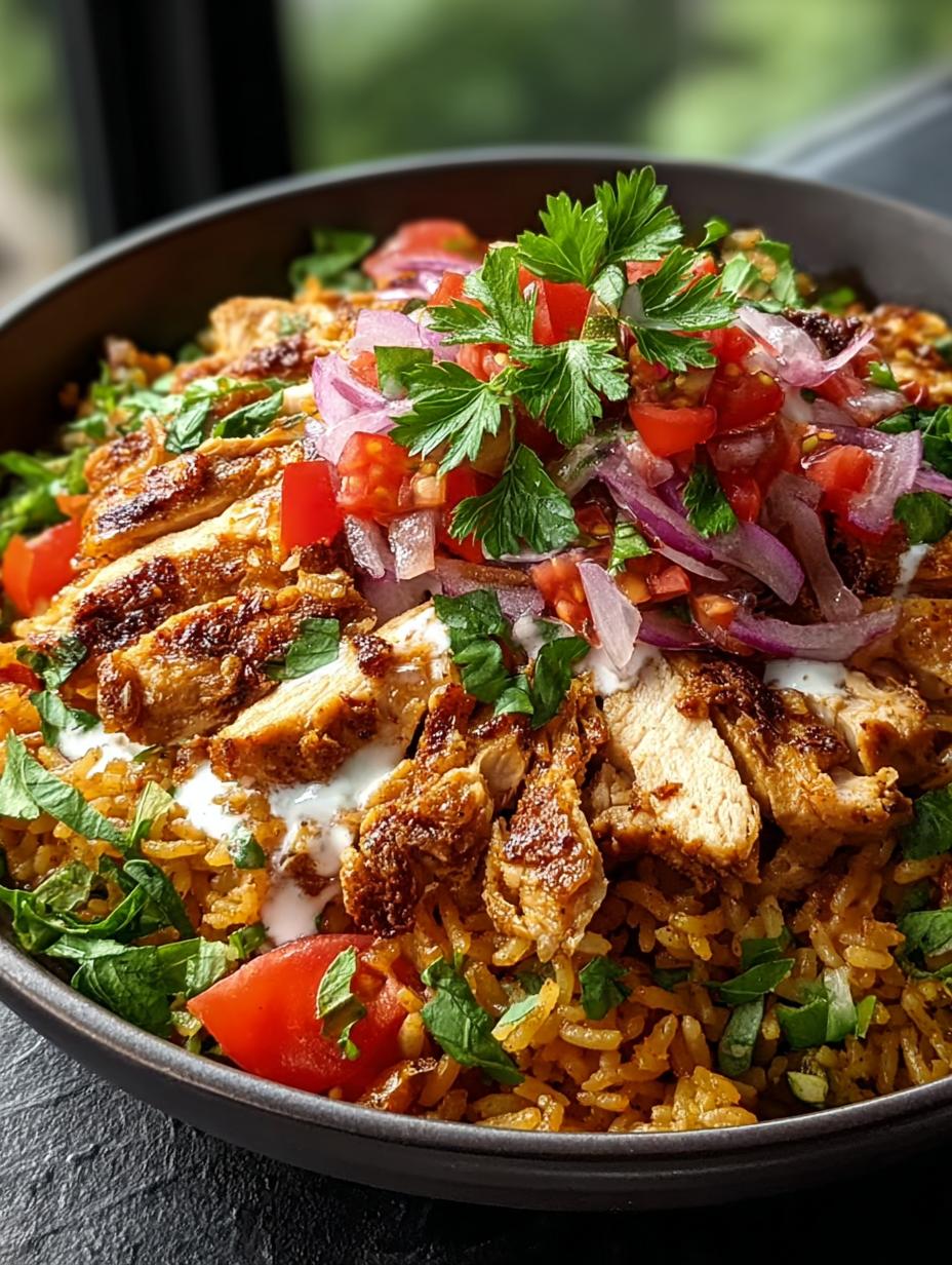 Chicken Shawarma Crispy Rice
