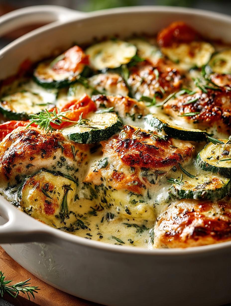 Chicken Zucchini Bake For a Healthy Family Dinner - Chicken Zucchini Bake For - additional detail