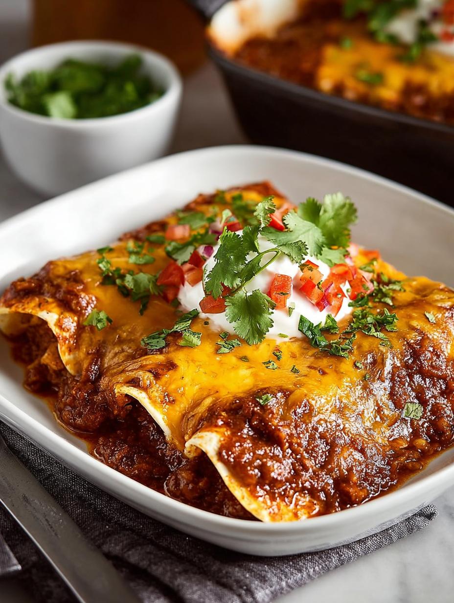Chili Con Carne Enchiladas