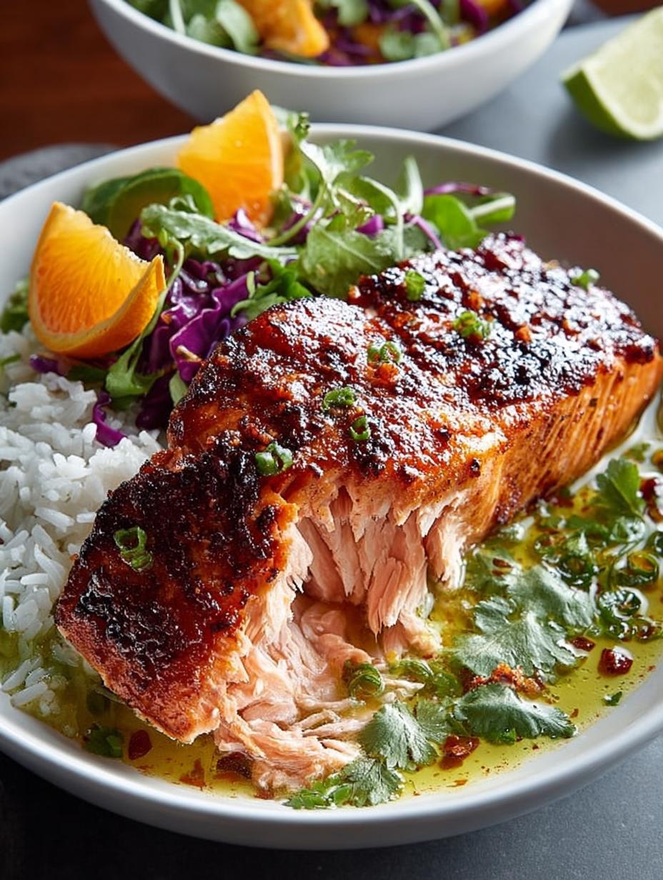 Chipotle Salmon with Orange