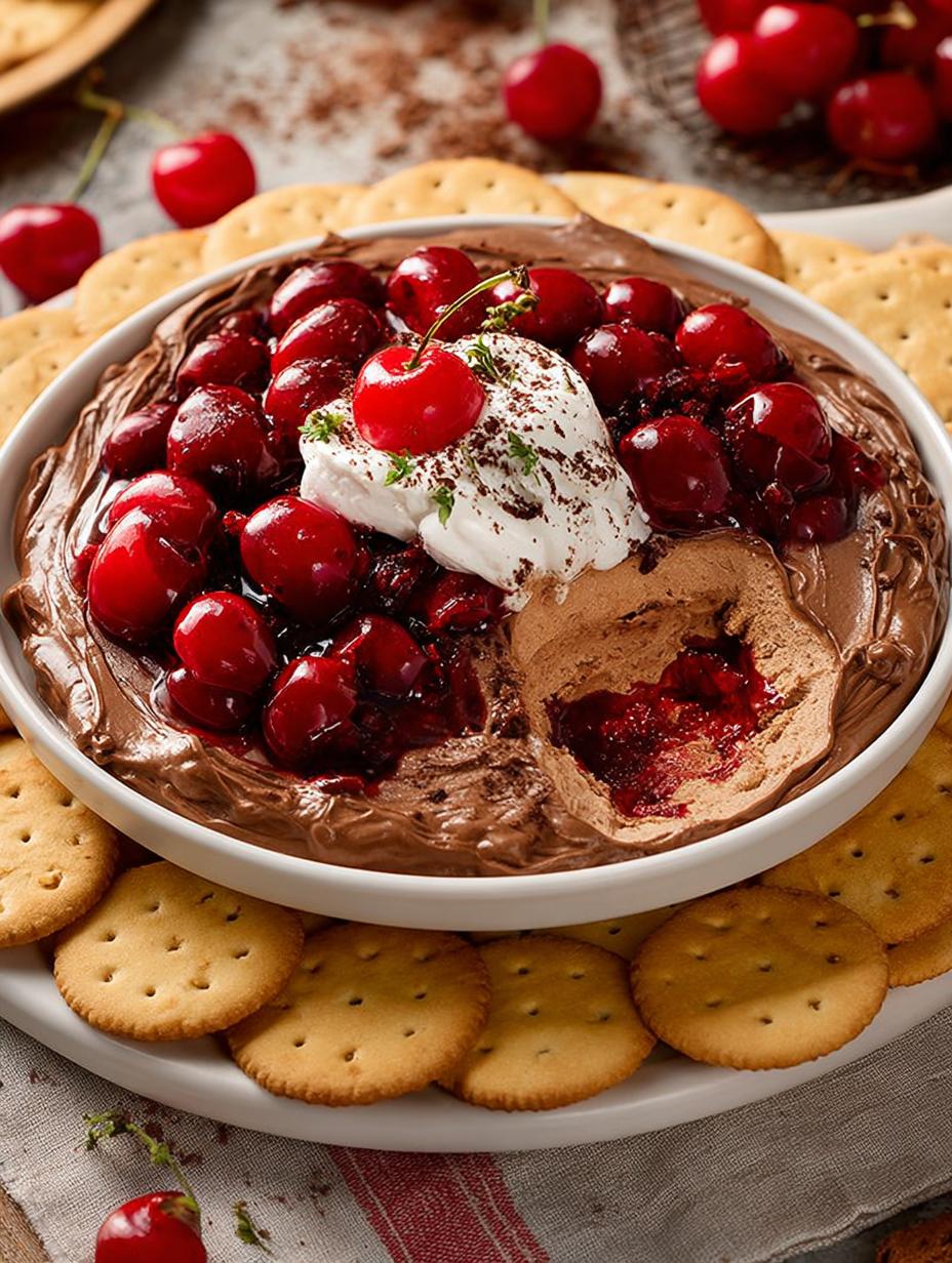 Chocolate Cherry Cheesecake Dip: 5 Decadent Ways to Enjoy - Chocolate Cherry Cheesecake Dip - main visual representation