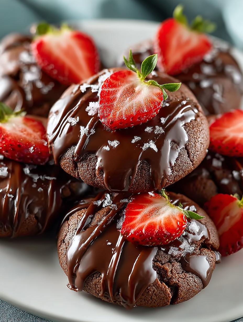 Chocolate Covered Strawberry Cookies