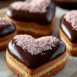 Chocolate Dipped Heart Cookies