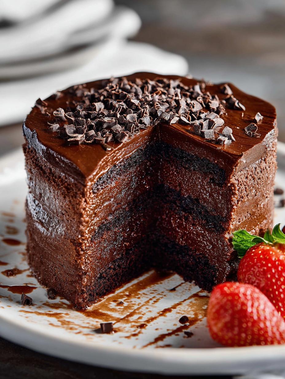 Delicious Chocolate Fudge Cake: 12 Layers of Joy - Chocolate Fudge Cake - main visual representation