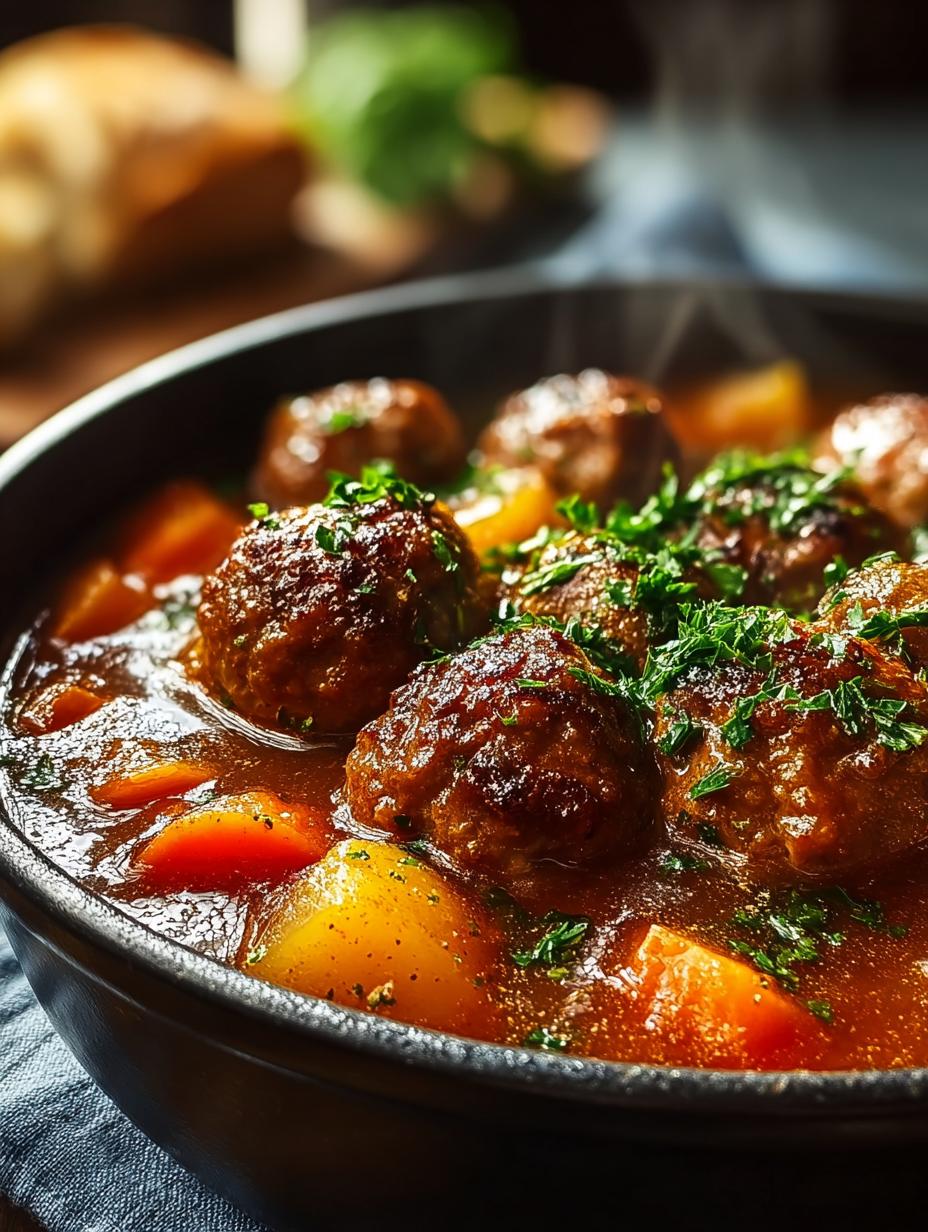 Cozy Meatball Stew