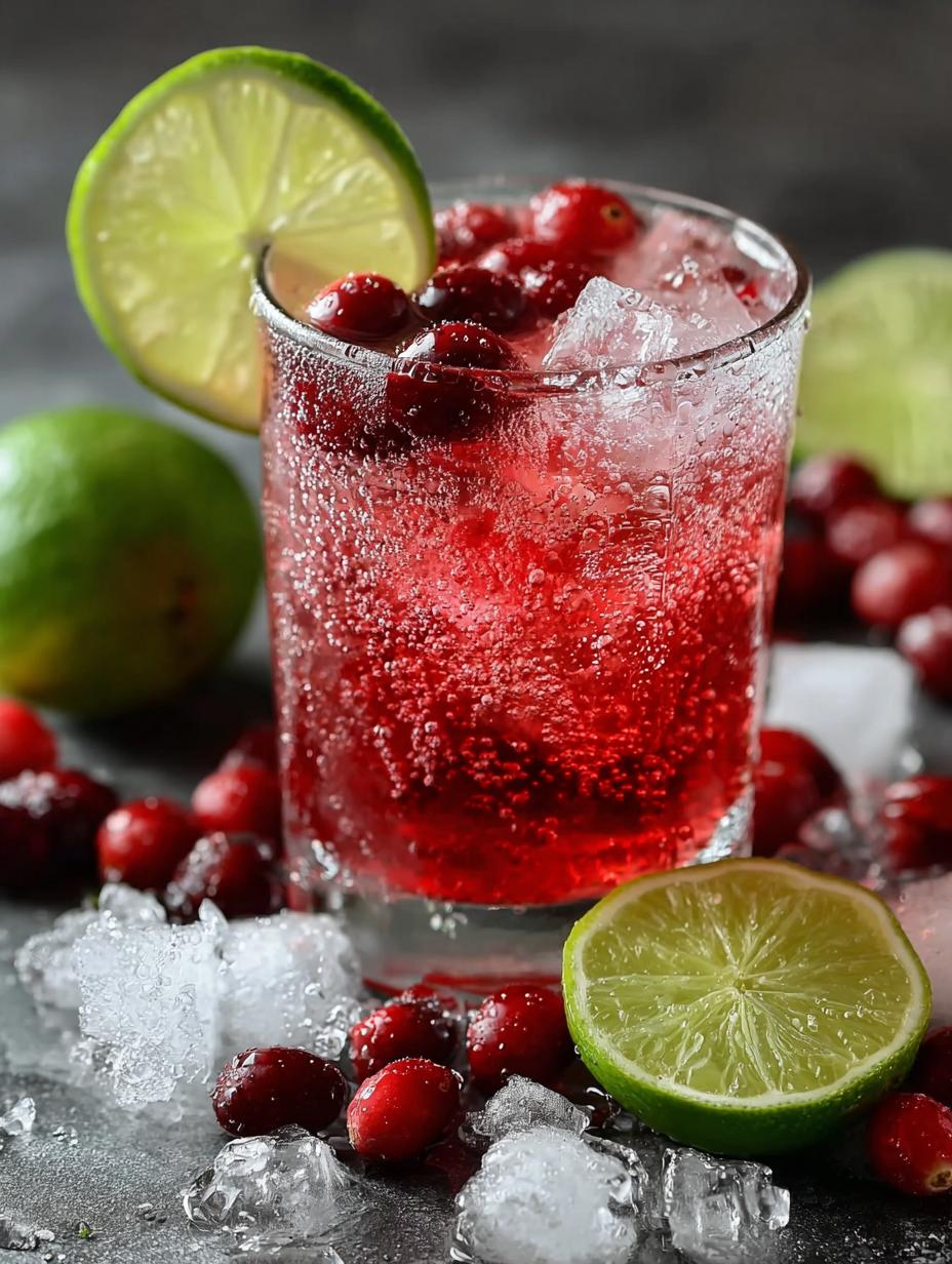 Cranberry Lime Fizz Mocktail: 5-Minute Refreshing Drink 4 Cranberry Lime Fizz Mocktail: 5-Minute Refreshing Drink - Cranberry Lime Fizz Mocktail - main visual representation