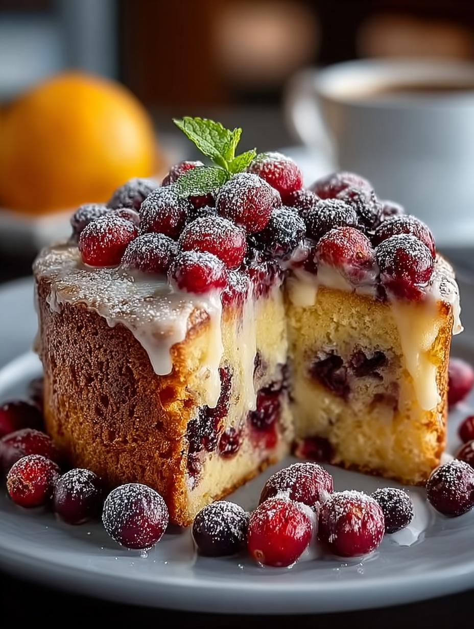 Cranberry Orange Breakfast Cake