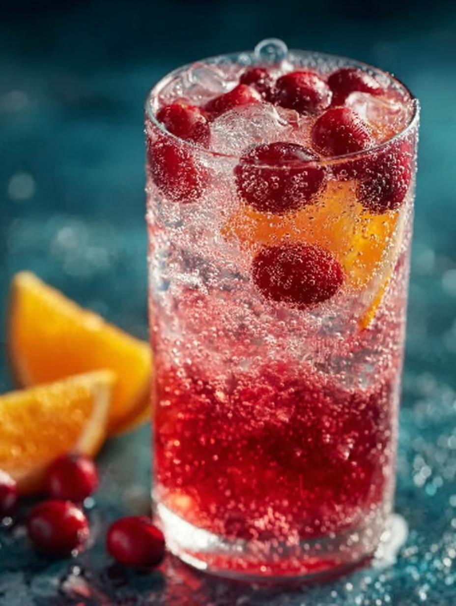 Cranberry Orange Sparkling Drink: A Refreshing Delight - Cranberry Orange Sparkling Drink - main visual representation