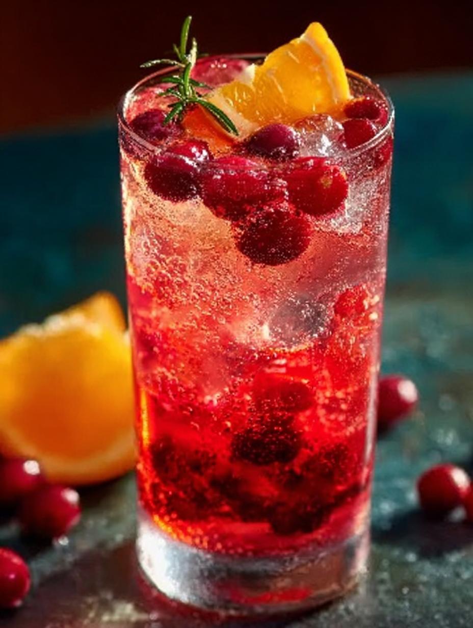 Cranberry Orange Sparkling Drink