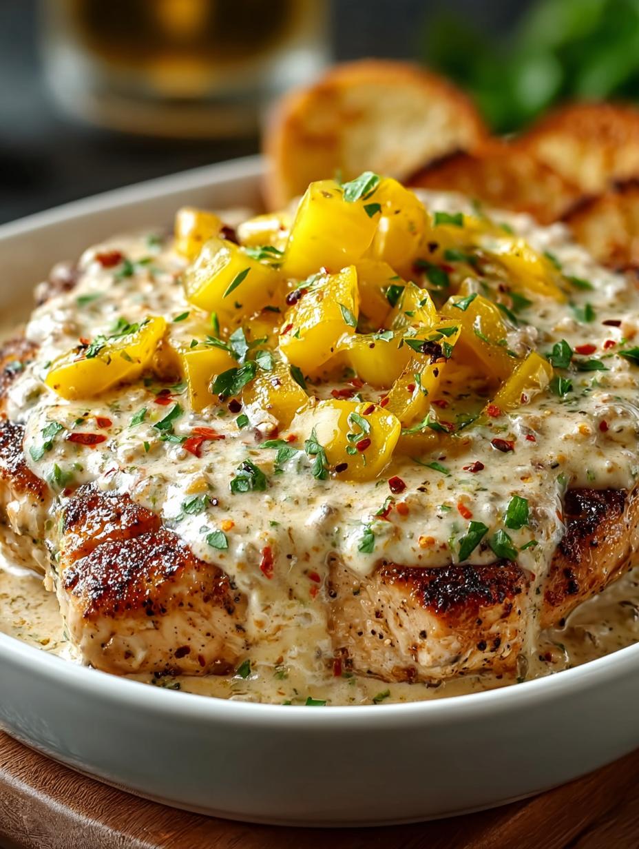 Creamy Banana Pepper Chicken