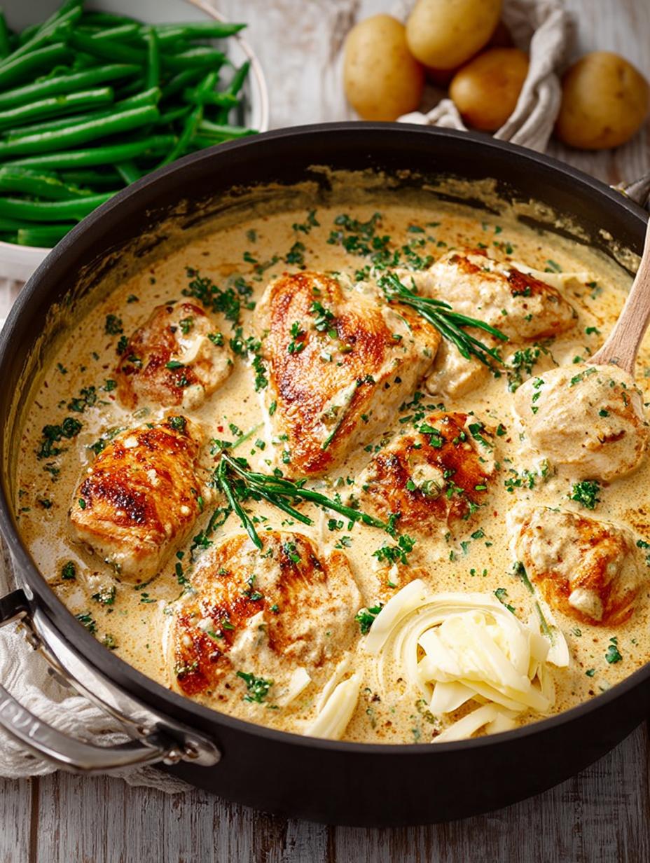 Creamy Boursin Chicken Skillet