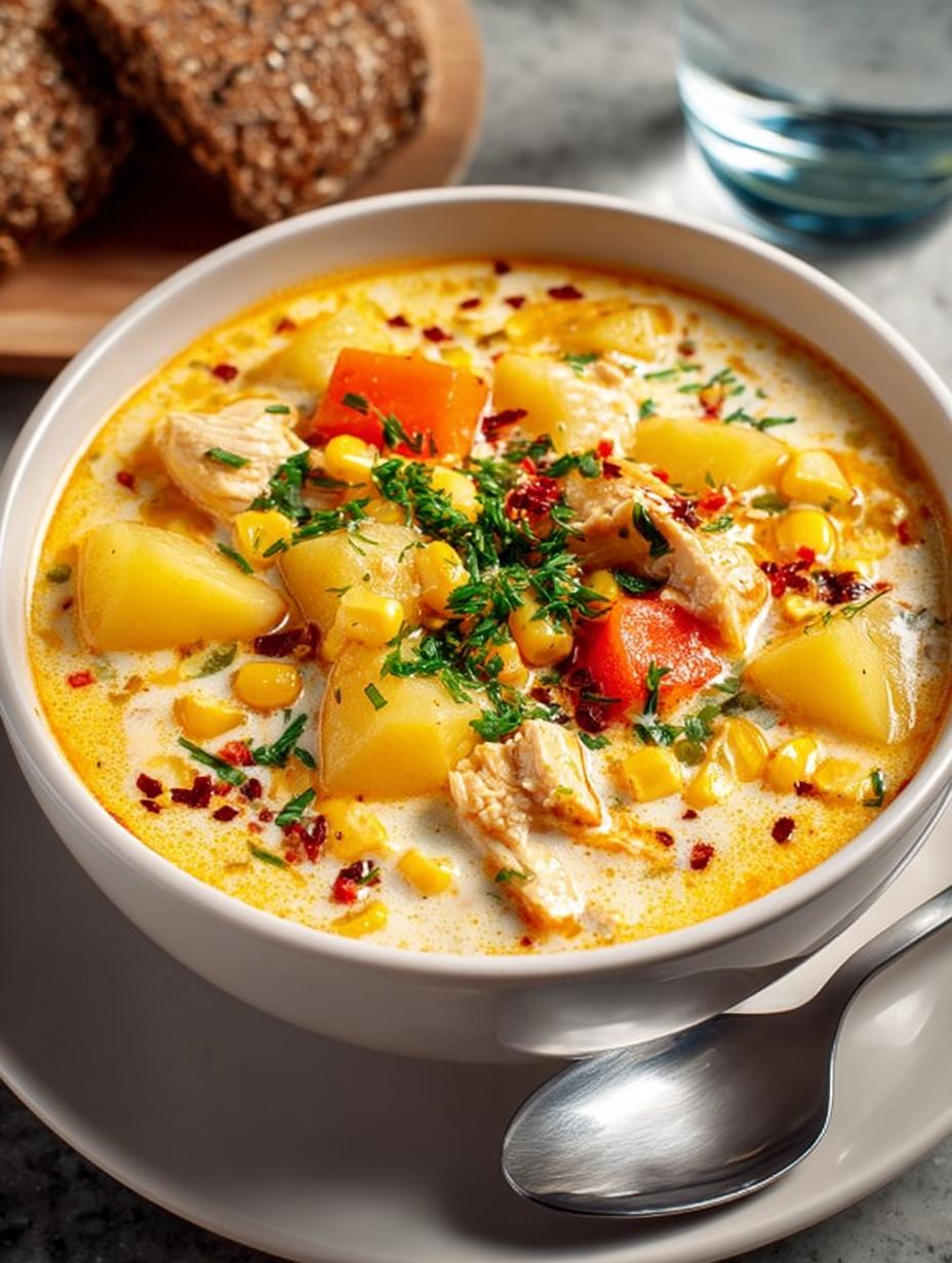 Creamy Chicken Corn Chowder: 5 Reasons to Love This Comfort Dish - Creamy Chicken Corn Chowder - additional detail