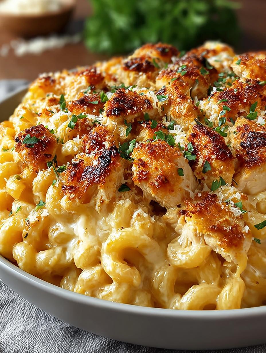 Creamy Chicken Mac Cheese: 5 Star Comfort Food Dish - Creamy Chicken Mac Cheese - main visual representation
