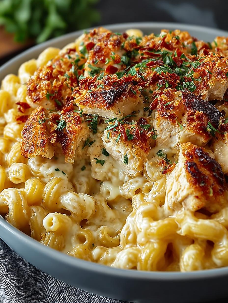 Creamy Chicken Mac Cheese