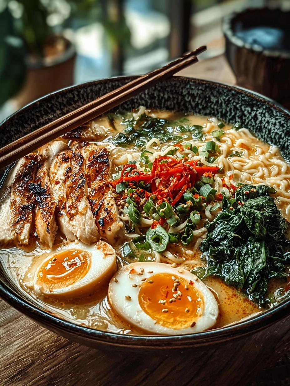 Creamy Garlic Chicken Ramen: 5 Reasons to Love This Dish 4 Creamy Garlic Chicken Ramen: 5 Reasons to Love This Dish - Creamy Garlic Chicken Ramen - main visual representation