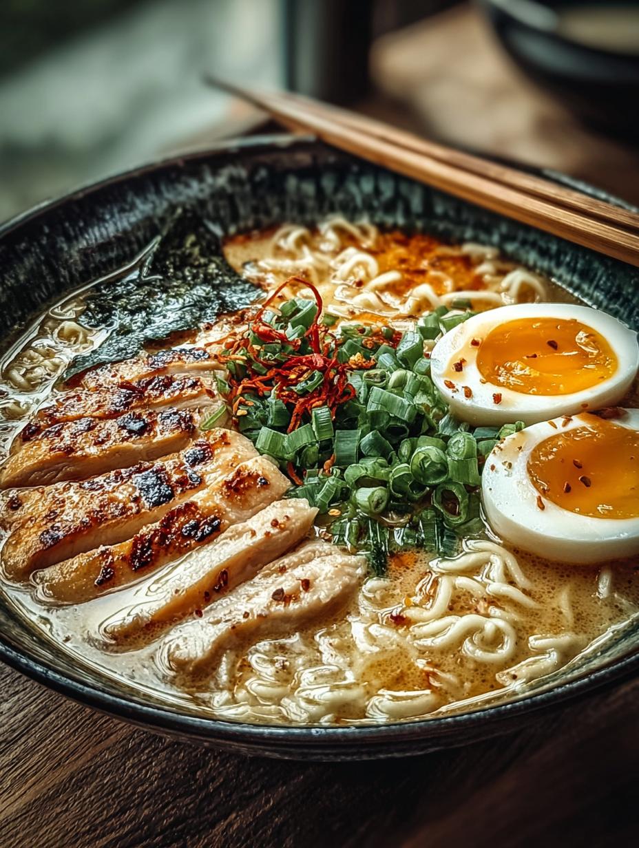 Creamy Garlic Chicken Ramen: 5 Reasons to Love This Dish 5 Creamy Garlic Chicken Ramen: 5 Reasons to Love This Dish - Creamy Garlic Chicken Ramen - additional detail