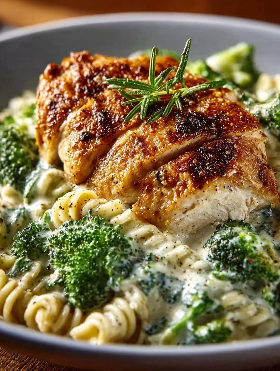 Creamy Rotisserie Chicken Broccoli Pasta: 30-Minute Heaven - Creamy Rotisserie Chicken Broccoli - main visual representation