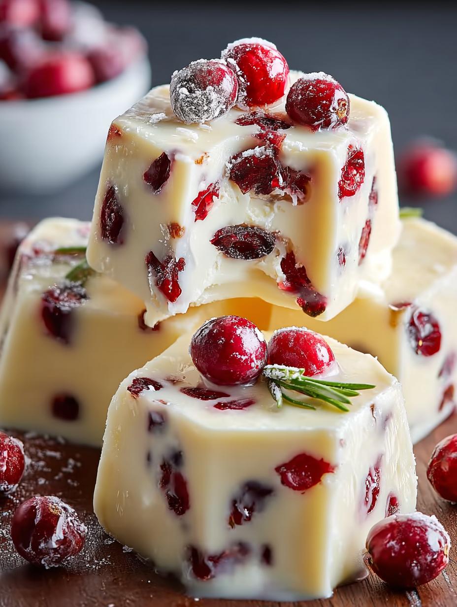 Creamy White Chocolate Cranberry