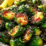 Crispy Garlic Parmesan Brussels