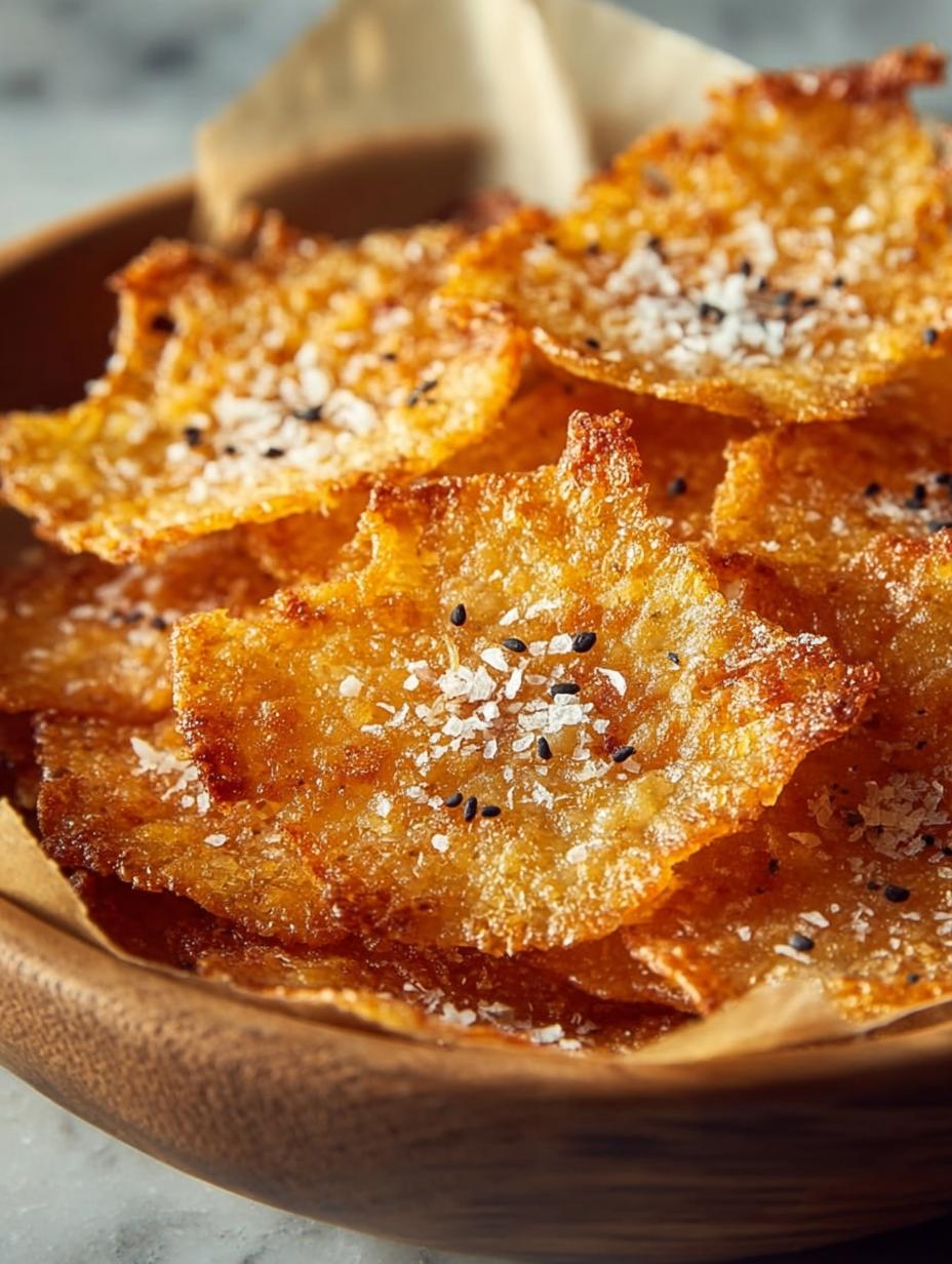 Crispy Parmesan Chips: 4 Simple Steps to Deliciousness - Crispy Parmesan Chips - additional detail