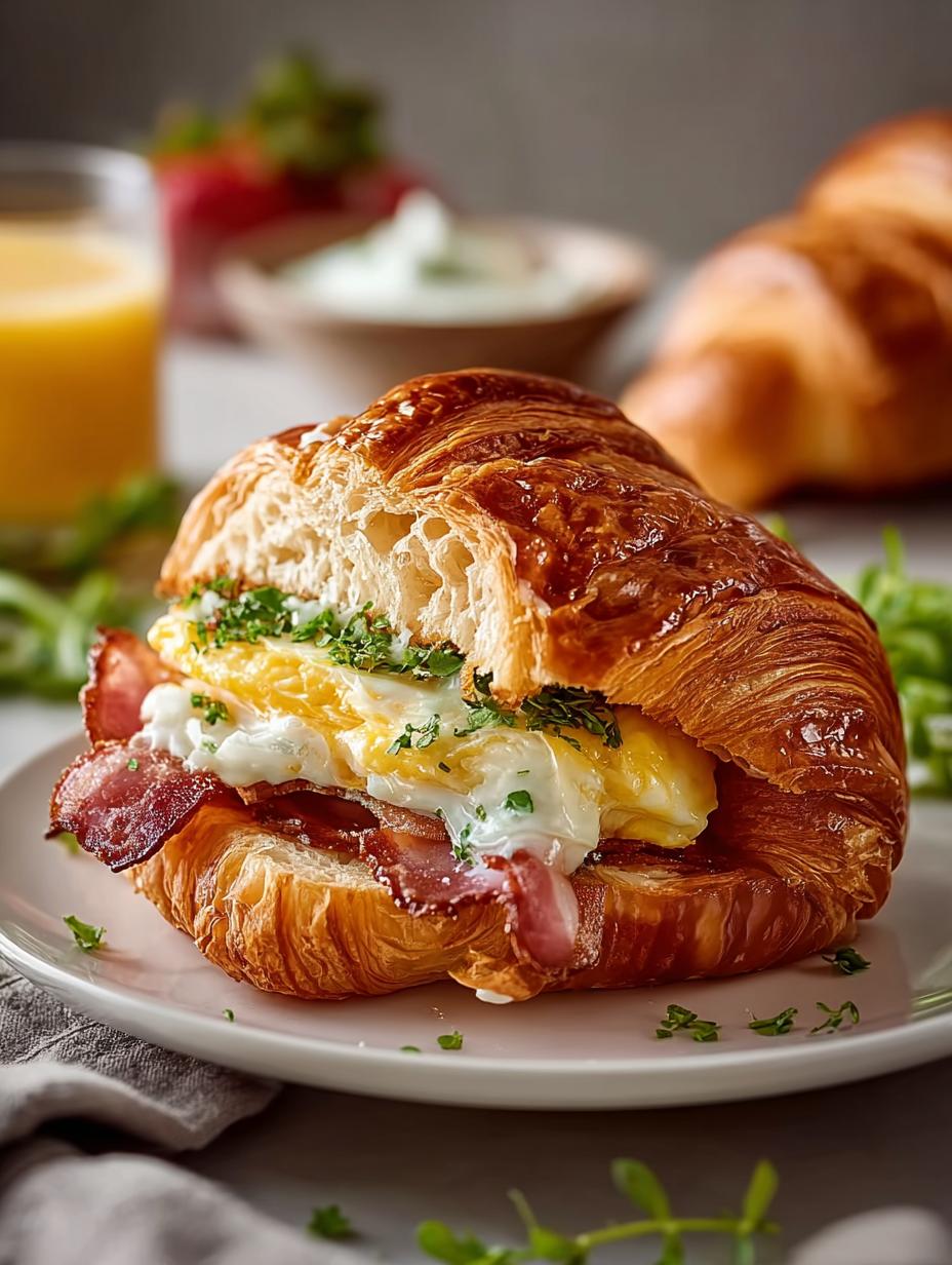 Irresistible Croissant Breakfast Sandwiches for Mornings 4 Irresistible Croissant Breakfast Sandwiches for Mornings - Croissant Breakfast Sandwiches - main visual representation