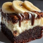 Decadent Banana Pudding Brownies