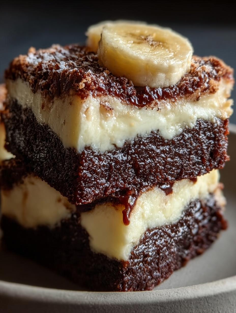 Decadent Banana Pudding Brownies: 5 Layers of Bliss - Decadent Banana Pudding Brownies - additional detail