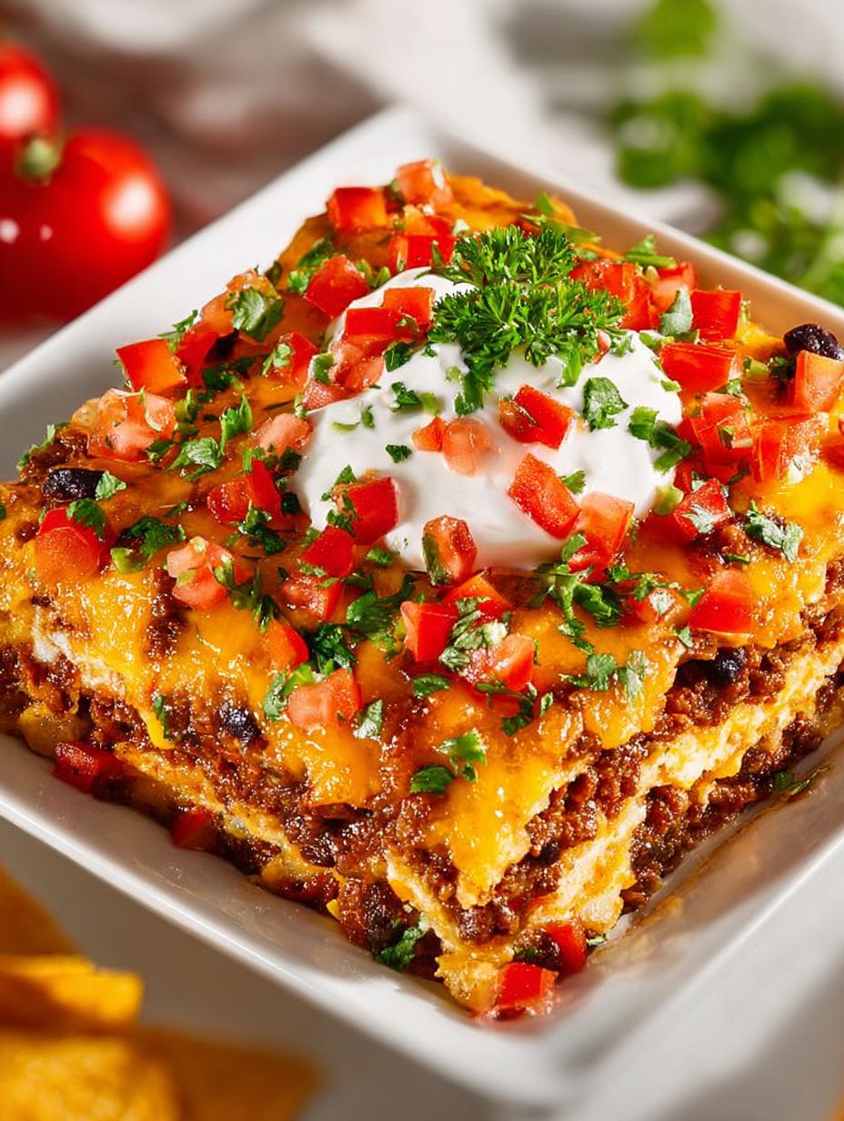 Delicious Dorito Casserole: 5 Cheesy Layers of Joy - Dorito Casserole - additional detail