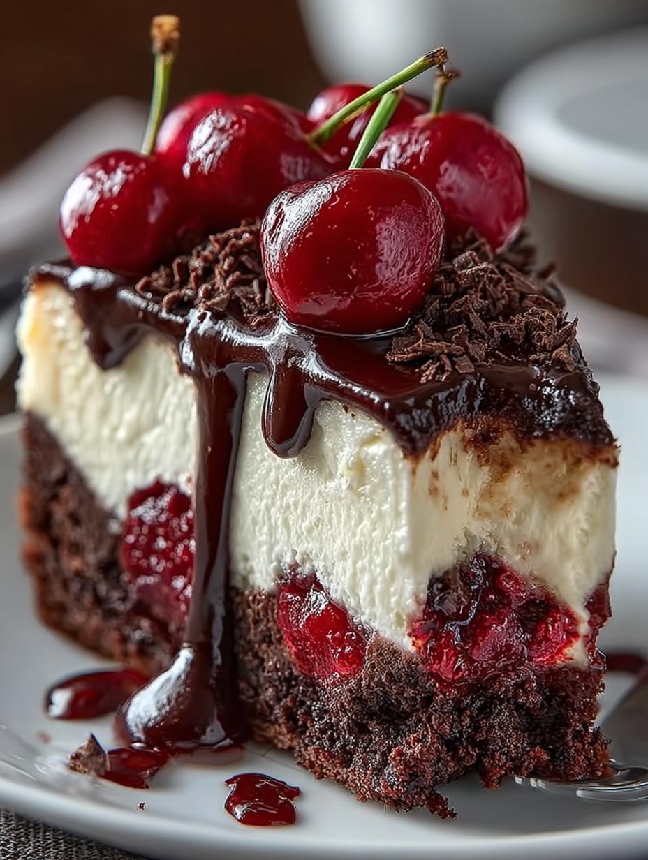 Dreamy Black Forest Cheesecake: 8 Irresistible Layers - Dreamy Black Forest Cheesecake - additional detail