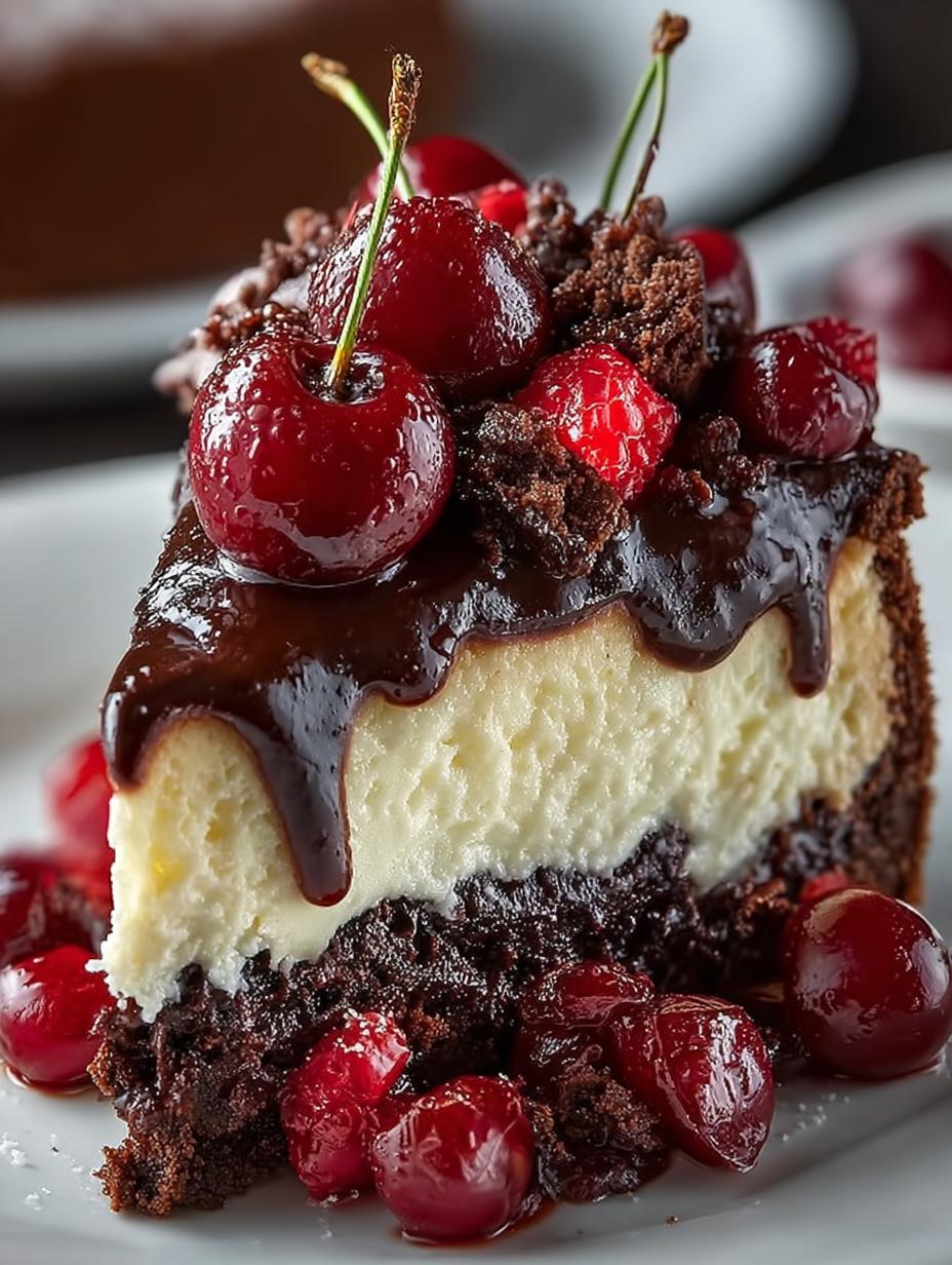 Dreamy Black Forest Cheesecake
