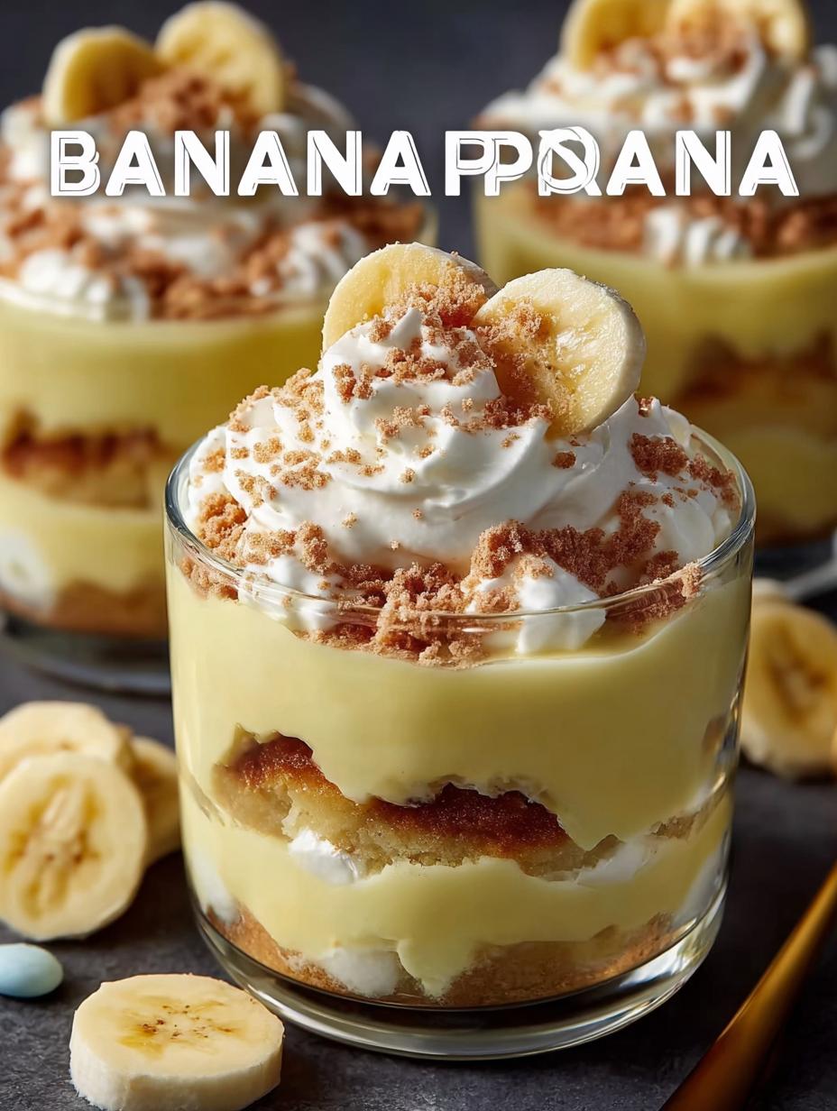 Easter Banana Pudding Cups
