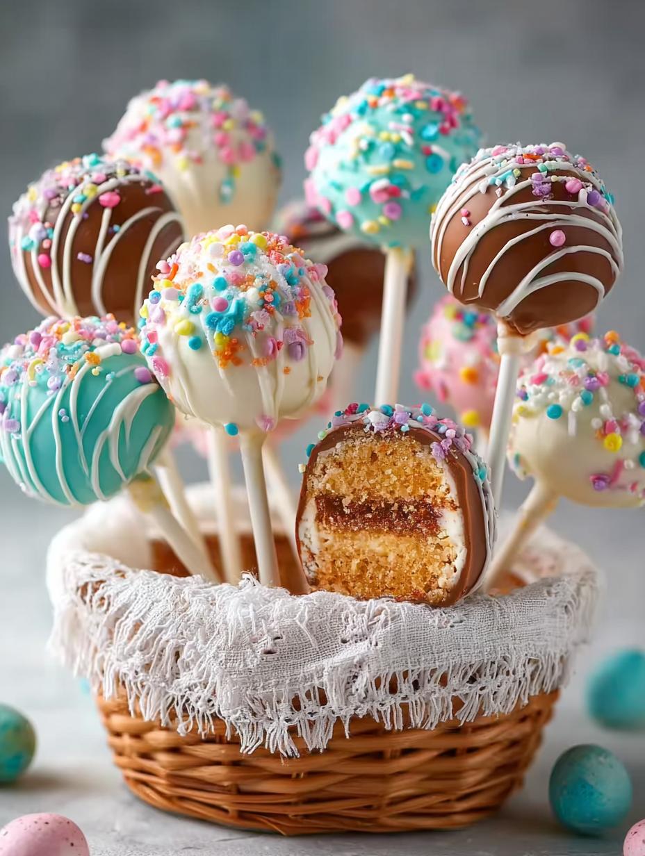 Easter Egg Cake Pops: 7 Irresistibly Sweet Designs - Easter Egg Cake Pops - additional detail