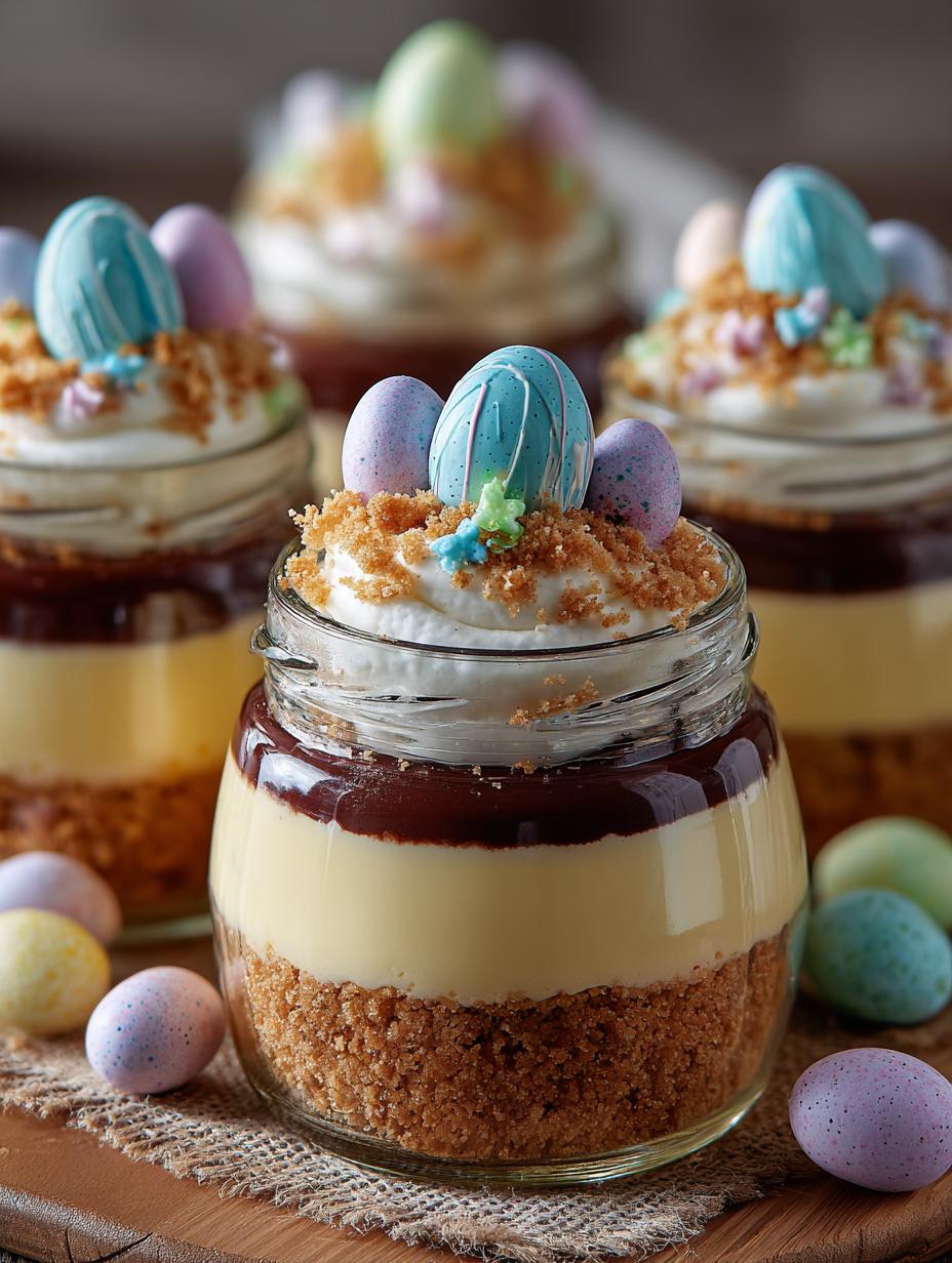 Easter Egg Cheesecake Jars: 12 Layers of Delightful Fun - Easter Egg Cheesecake Jars - additional detail