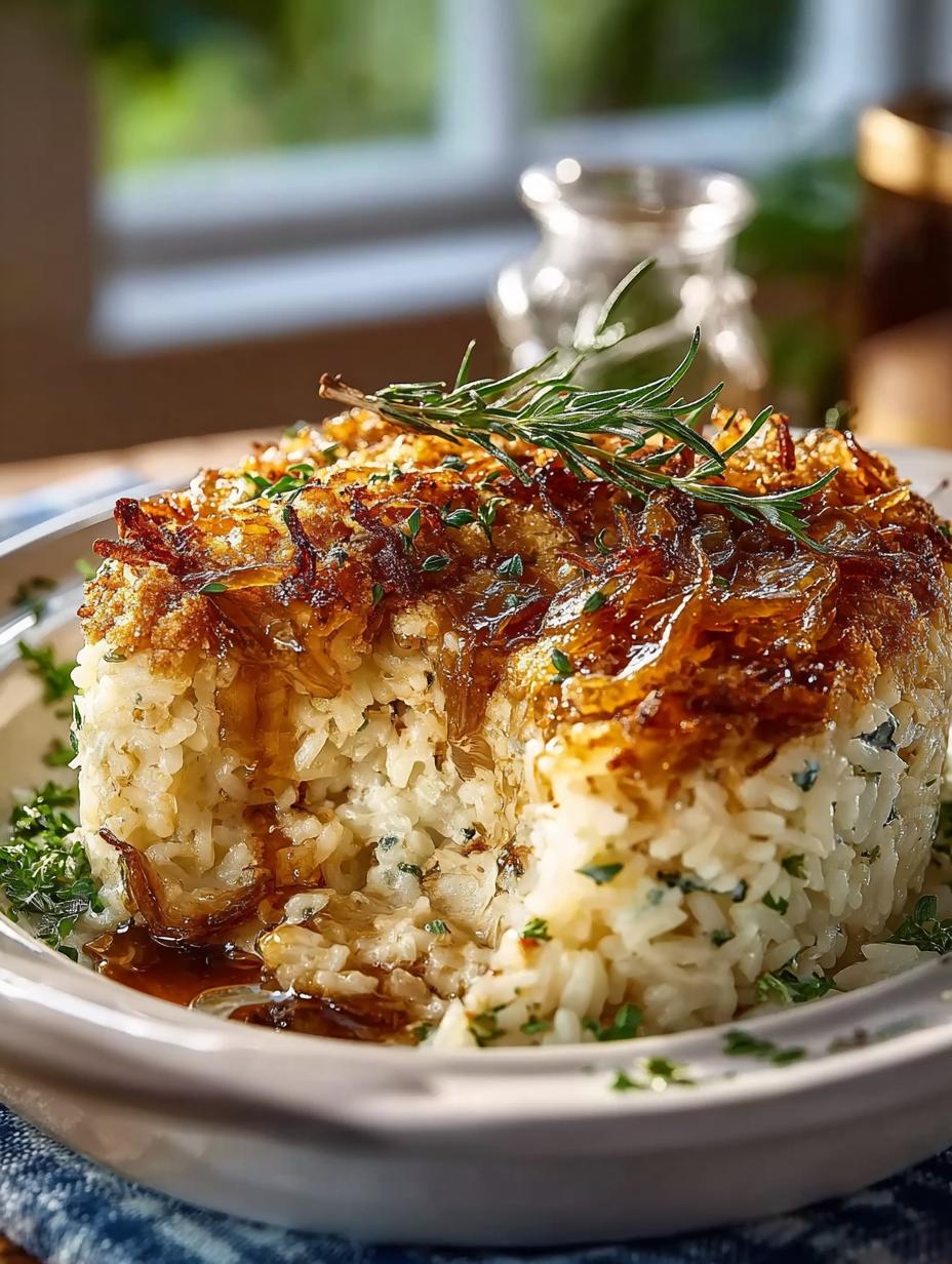 French Onion Chicken Rice Bake: A Comforting Delight 4 French Onion Chicken Rice Bake: A Comforting Delight - French Onion Chicken Rice - main visual representation