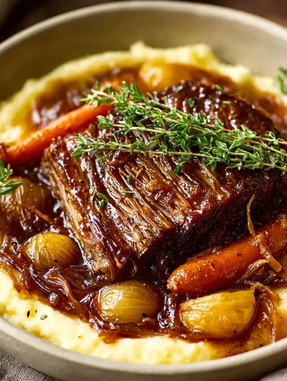 French Onion Pot Roast: 7 Reasons to Indulge in Comfort - French Onion Pot Roast - main visual representation