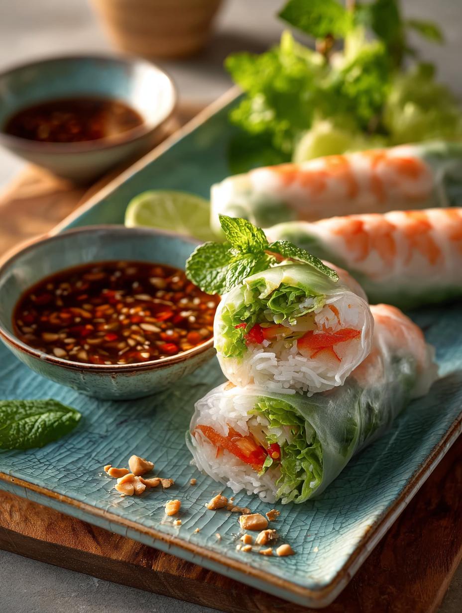 Fresh Vietnamese Spring Rolls: A Healthy Delight - Fresh Vietnamese Spring Rolls - main visual representation