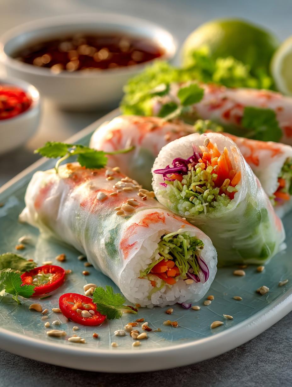 Fresh Vietnamese Spring Rolls: A Healthy Delight - Fresh Vietnamese Spring Rolls - additional detail