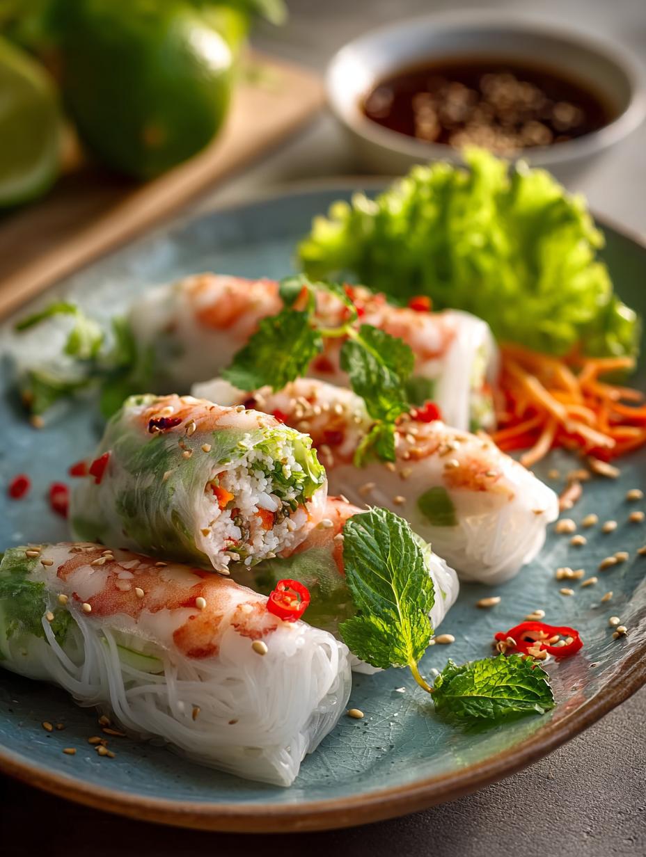 Fresh Vietnamese Spring Rolls